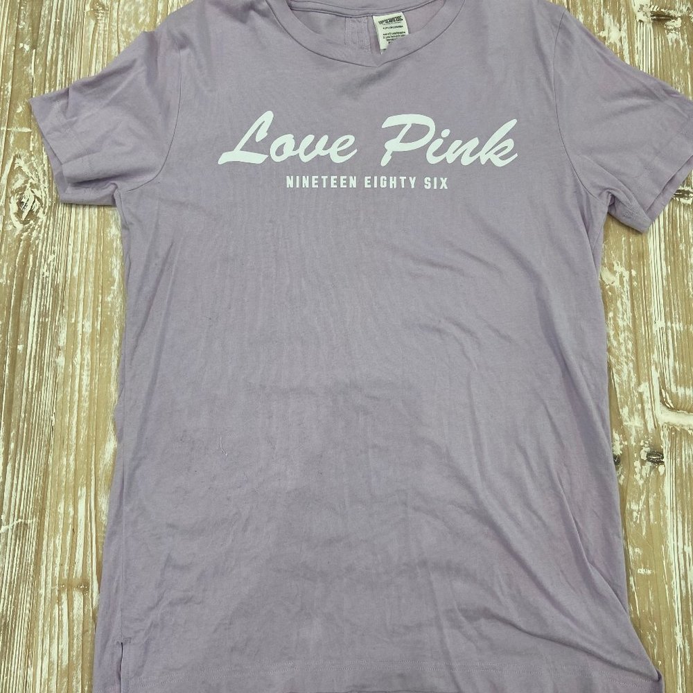 PINK SHORT SLEEVE OPEN BACK SHIRT SIZE S